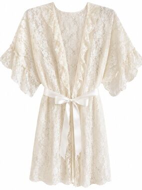 In-bloom-by-jonquil Women's White and Cream Robe